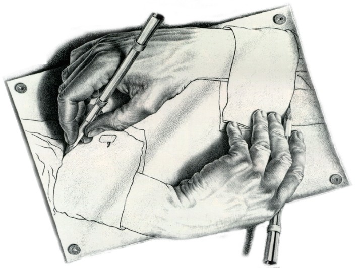 Escher hands